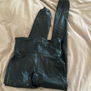 Women’s spanx faux leather leggings- worn once